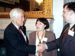 Interpreting for Senator Richard Lugar during his meeting with Russian business leaders